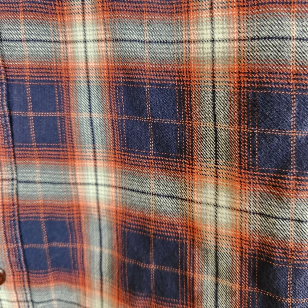 Banana Republic Mens Flannel Plaid Button Down Shirt Long Sleeve XL‎